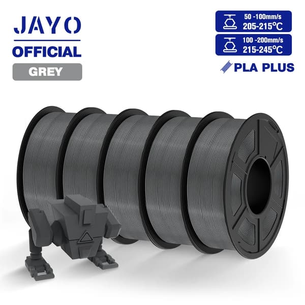 PLA Plus 3D-filament, 1,75 mm diameter, 1,1 kg vikt,PLA plus Grå 5st