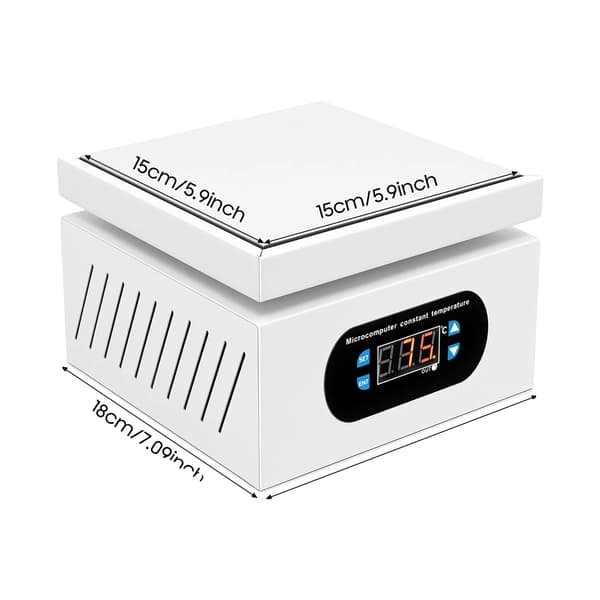 Elektrisk loddeplade, 500W, justerbar temperaturinterval, HVID