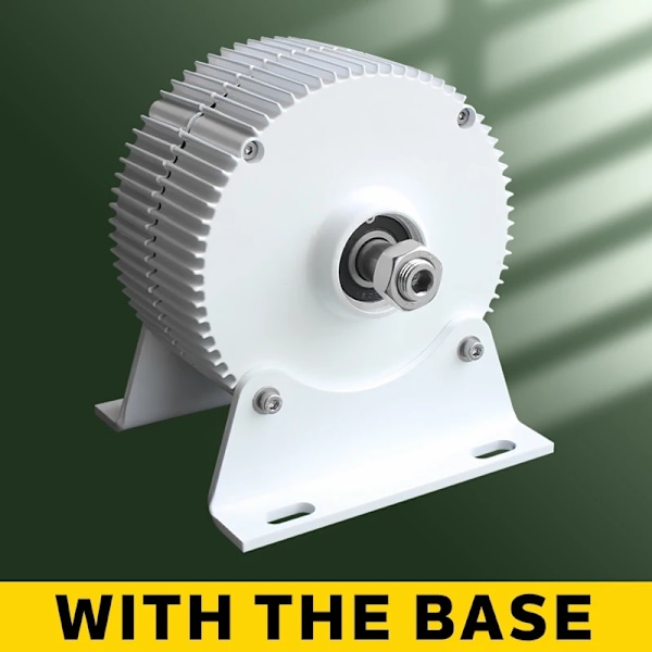 1000W Vindkraftgenerator, Hållbart Aluminiumhölje, CE-certifierad,Med basen, 1000W, 24V WIth the base With The Base