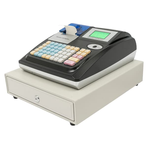 Elektronisk Kasseapparat, Dobbelt Skærm Display, Multi-Betalingssupport, Sort