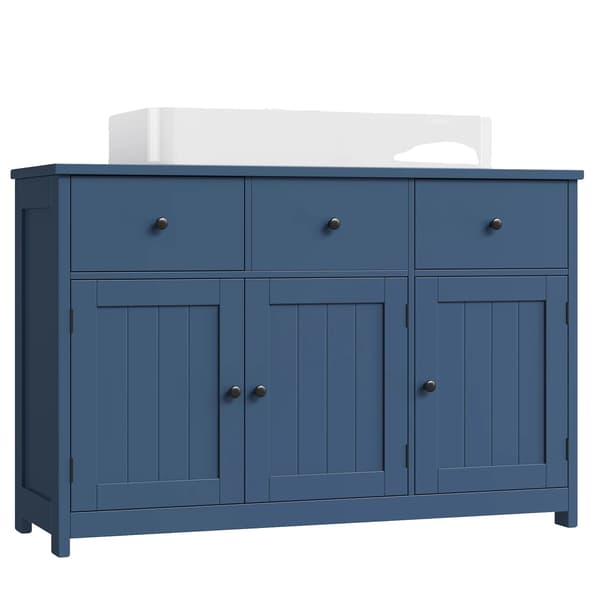Vaskeskål Under Garderobe, Chic Design, Rummelig Opbevaring, Blå