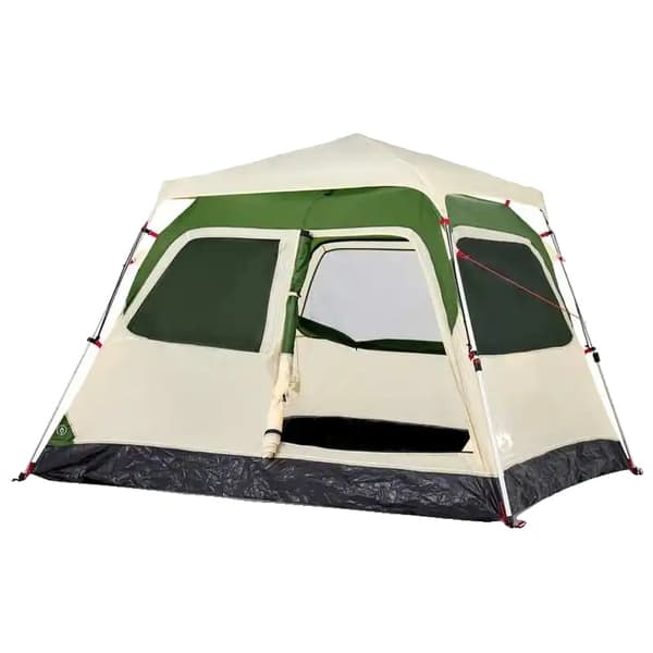 Camping Telt, Plads til 3-4 Personer, Holdbart Polyesterfiber, MULTI