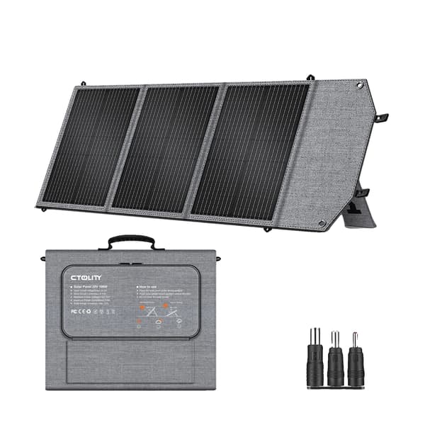Solpanel, Fällbar Design, Hög Effektivitet, SP100 100W, 20.5V, 100 W