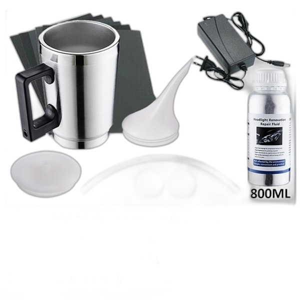 Bilstrålkastare Poleringsvätska - Polymer Avdunstare & Lampor Reg. 800ml and 220v