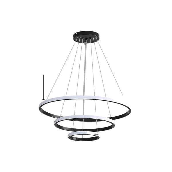 Pendellampe, Dæmpbar LED, Moderne Design, sort