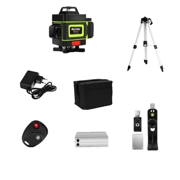16-linjers laseravståndsmätare, hög precision, komplett kit med tillbehör,D Batteri X1 SET 4D Battery X1 SET  5 4D Battery X1 SET  5