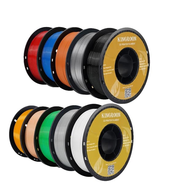 3D Printer Filament, Premium PLA, 1 kg Rulle, 10kg pla mix farve A