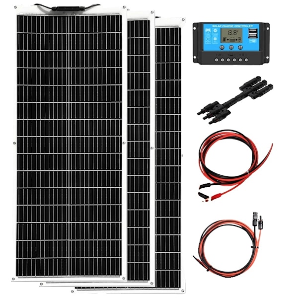 Fleksibelt solpanel, 100W-1000W, Høj Effektivitet og Letvægt,300W Solarkit 300w solar kit 300W Solar kit