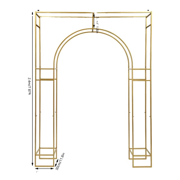 Foto Booth Baggrundsstativ, Robust Kulstofstål, Elegant Design, M, Guld