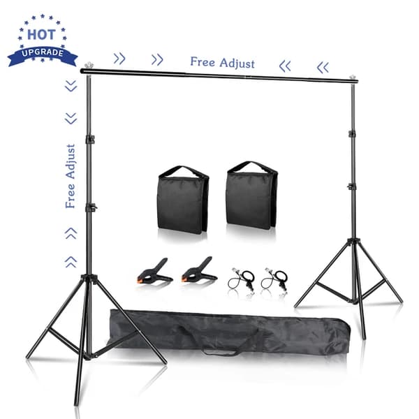 Fotostödsystem, Justerbar Bakgrund, Chromakey Grön Skärm