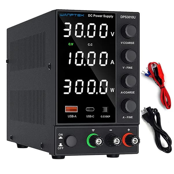 DC Strømforsyning, Digital Skærm, Hurtig Opladning USB Interface, DPS3010U 30V 10A