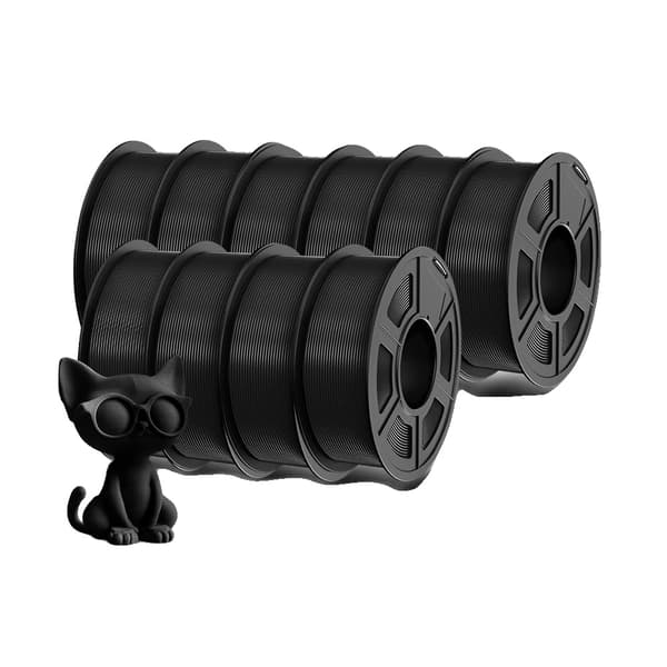 3D-skrivarfilament PLA PLUS, 1,75 mm diameter, 330 m längd,PLA PLUS-10 Svart