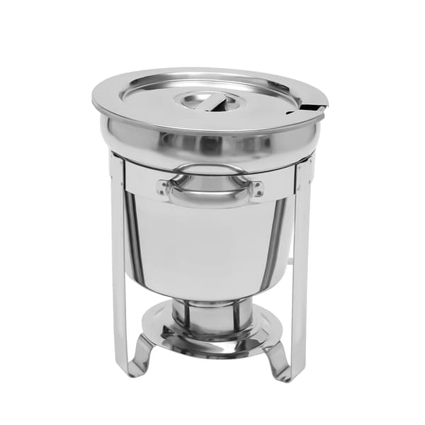 Soppa Chafing Dish, 7L Kapacitet, Rostfritt Stål Konstruktion, Silver, >5L