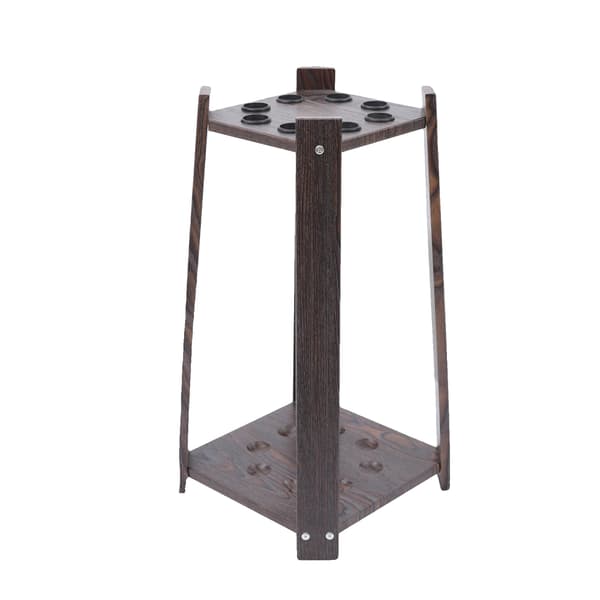 Billardkø Rack, 8-Huls Design, Multifunktionel Brug, sort