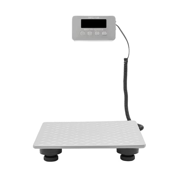 Postvåg, LED-display, 100 kg kapacitet, Silver