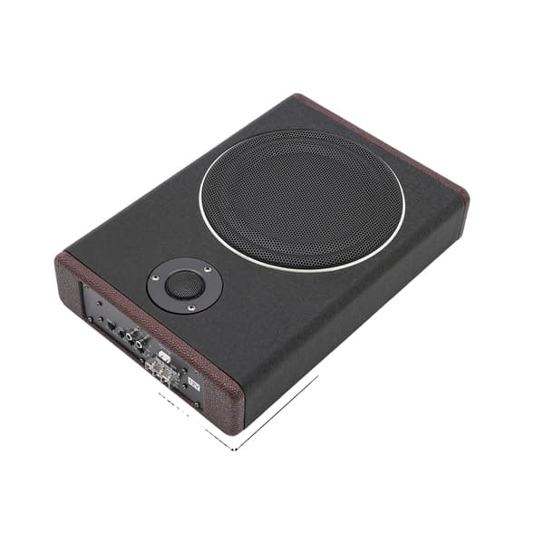 Bil Subwoofer, 600W Maksimal Effekt, Ultra Tyndt Design, sort