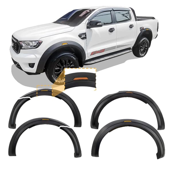 Fender Flares, Hållbar ABS-plast, Enkel installation, med reflektor