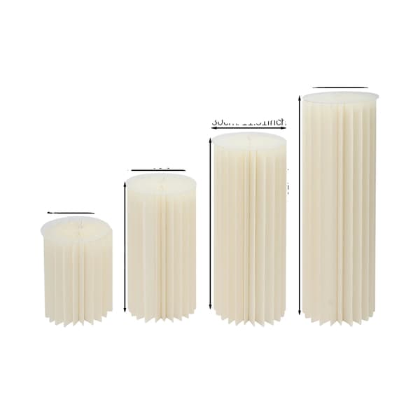 Foldbare Papirblomst Stativer, Moderne Design, Fritstående, 4 Stykker, HVID