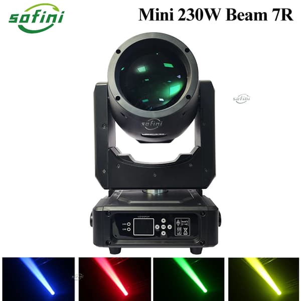 Mini Moving Head Light, 450W Effekt, 14 Farvemuligheder, 1 Lys, Nøglemodel
