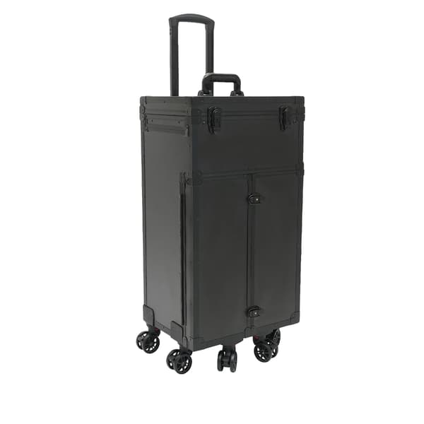 Makeupväska, Hög kapacitet, Bärbar design, svart