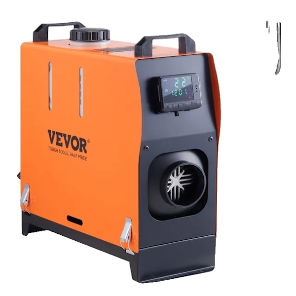 Diesel luftvärmare, 5/8KW, LCD-switch, ljuddämpare 5KW LCD