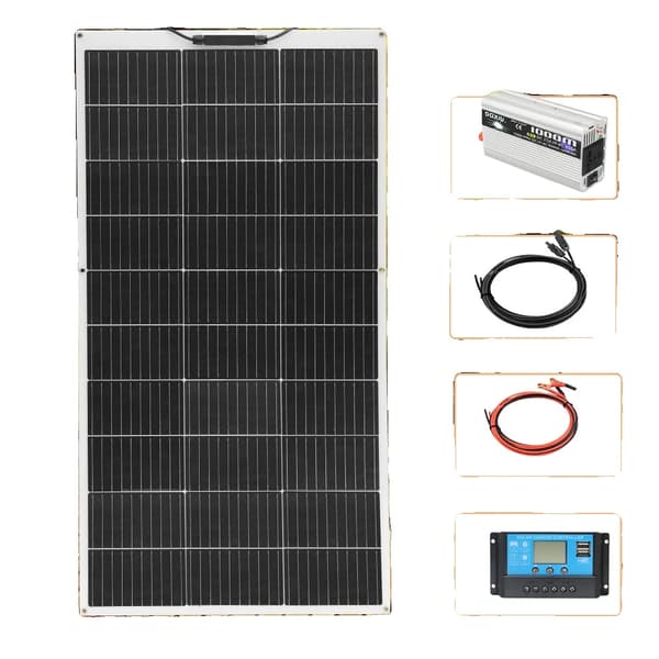 Solpanel, Fleksibelt Design, Høj Effektivitet, 220V 100W