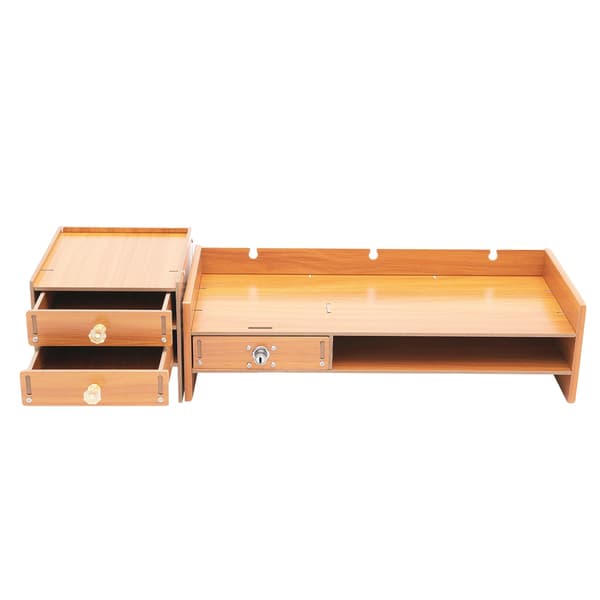 Monitorstand, Ergonomisk Design, God Plads, Træ