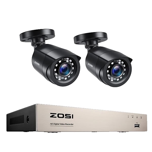 CCTV-system, 8 kanaler, 1080P
