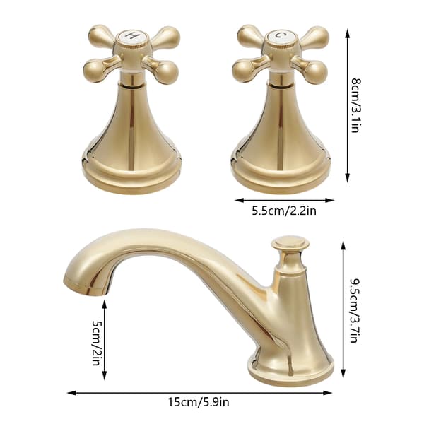 Vandhaneblander, Stilfuldt Design, Holdbar Keramisk Spole, Guld
