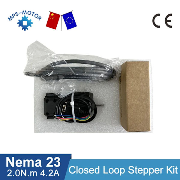 Lukket Sløjfe Steppermotor, 2Nm Holdemoment, 1000 PPR Encoder, 8mm