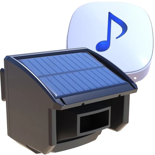 Rörelsesensor, Solenergi, Trådlös överföring, KIT1, EU-plugg-a