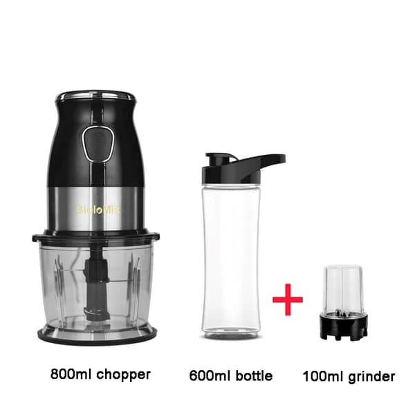 Bärbar personlig mixer, 500W effekt, multifunktionell hackare,Med extra slipkopp, EU