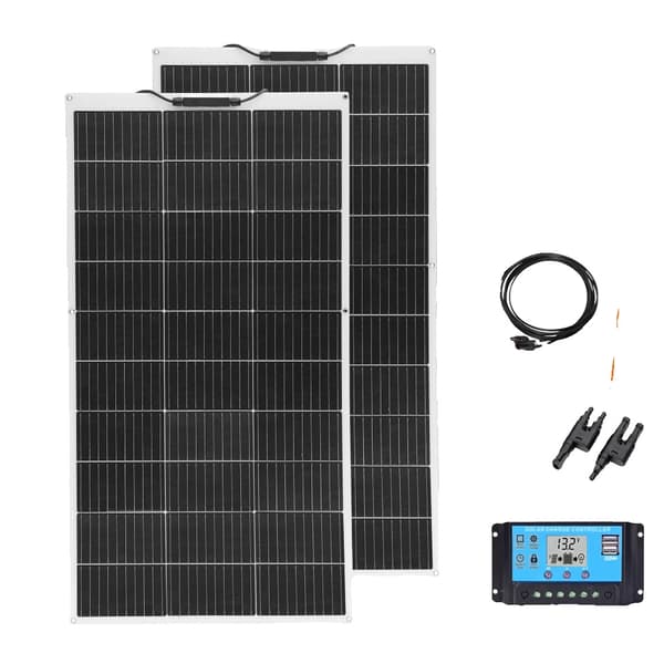 Solpanel, Fleksibelt Design, Høj Effektivitet, 200W solarkit