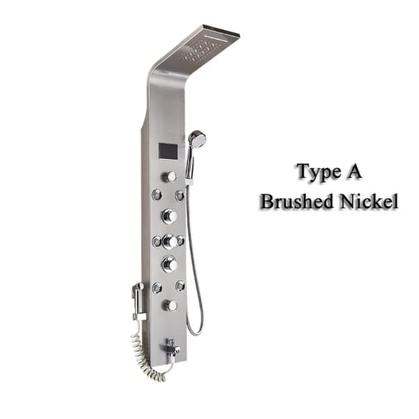 Brusearmatur, LED-brusepanel, Temperaturskærm