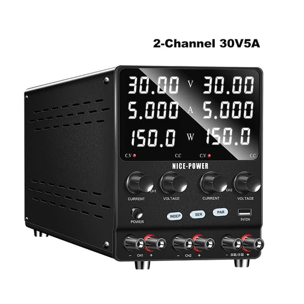 DC Strømforsyning, Dual-Channel, Høj Præcisionsydelse, SPS305-2KD 30V5A, AC 220V-b
