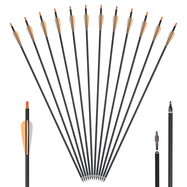 Pil, Kulstofmateriale, Udskiftelige Spidser, 24pcs