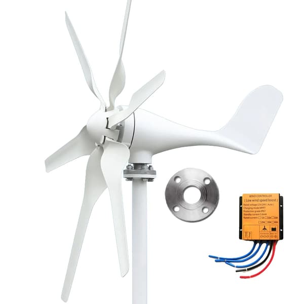 Vindmølle, Effektiv Energiomdannelse, Brugervenligt Design, 800W 6 Blade MPPT, 12V-b