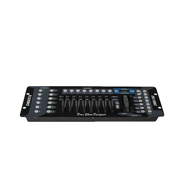 DMX-controller, 192 kanaler, programmerbare scener, 192 Konsol, EU Stik