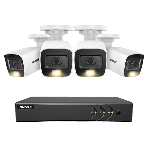 Videoovervågningssystem, 8CH, 5MP opløsning, 30m kabel længde, 8CH DVR 4Pcs Kits, 1T