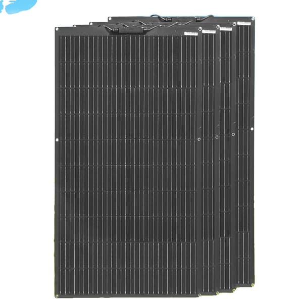 Fleksibelt solpanel kit, 100W kapacitet, 24% effektivitet, 4stk 100W