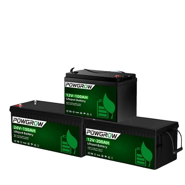 Litiumjärnfosfatbatteri, 6000+ cykelliv, modulär design, IBattery-PO-12V-100AH