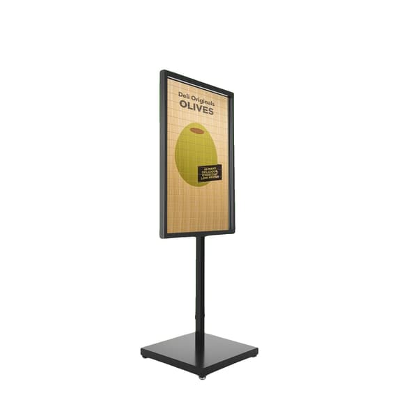 Skiltstativ, Holdbar Jernkonstruktion, Effektive Displayløsninger, sort