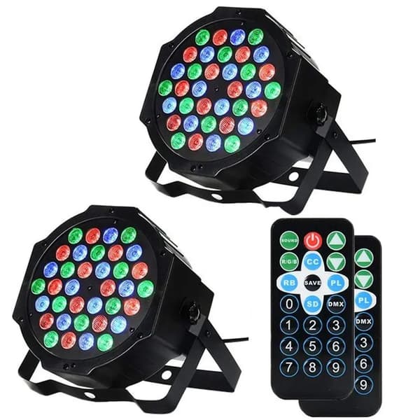 Par Lys, 36 RGB LED'er, 7 Belysningsindstillinger, 2stk