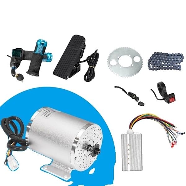 Borstlös DC-motorkit, 3000W effekt, DIY-omvandlingskit, 72v3000w 72v3000w 72v3000w