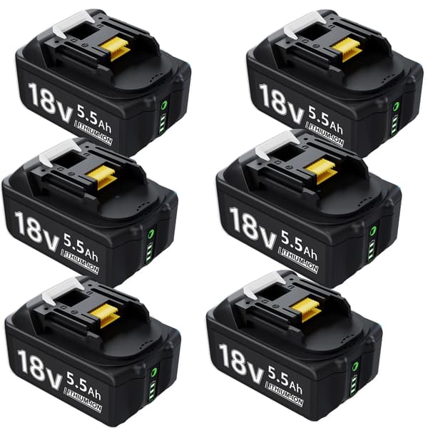 Akku, Li-Ion, 5500mAh kapasiteetti, 6 kpl