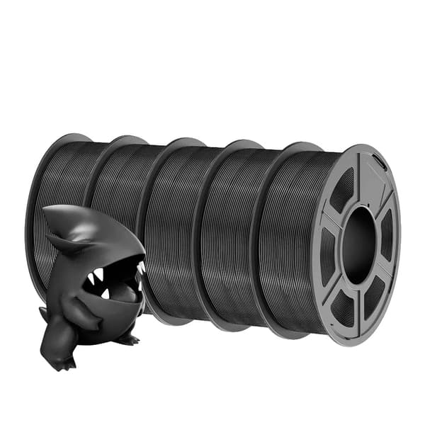 PLA 3D-printer filament, 1,75 mm diameter, +-0,02 mm tolerance, holdbarhed, PLAMT Sort