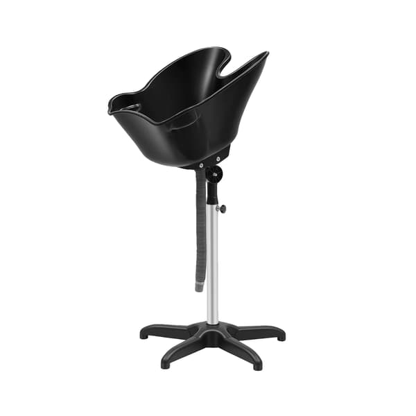 Shampoo bassin, justerbar højde, ergonomisk design, sort