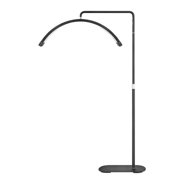 Video Ring Light, Halvmåne Design, Justerbar Lysstyrke, Sort