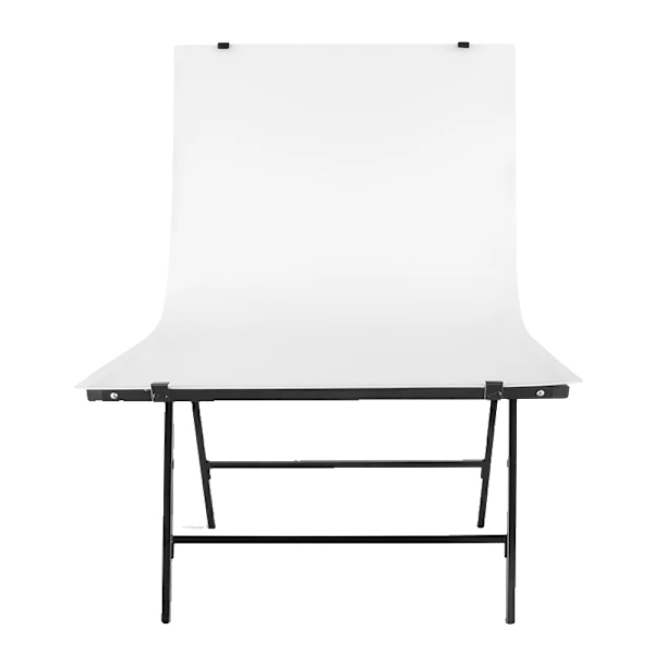 Valokuvauspöytä, koko 100*45cm, kestävä PVC-paneeli ja metalli.,Pöytätaustasarja Table Backdrop Kit Table Backdrop Kit