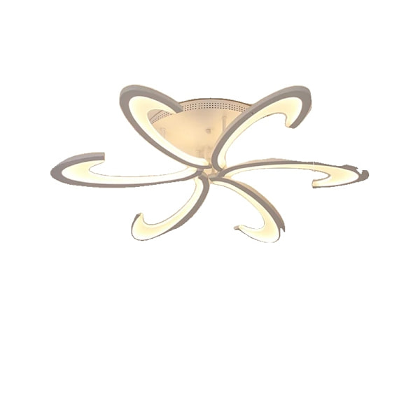 Modern LED Kronljus, Justerbar Ljusstyrka, Järn & Akryl, Ytmonterad,6THX, Varmvit 6THX